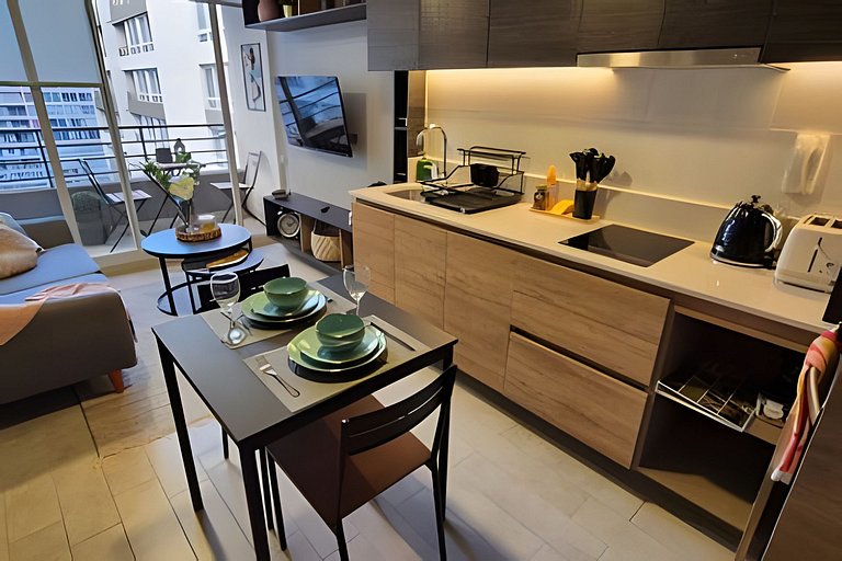 VR | Santiago Centro 2PAX lujo, metro, wifi, hermosamente de