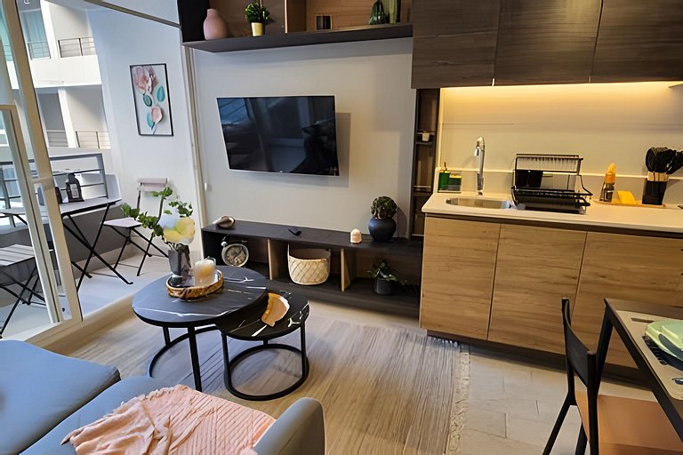 VR | Santiago Centro 2PAX lujo, metro, wifi, hermosamente de