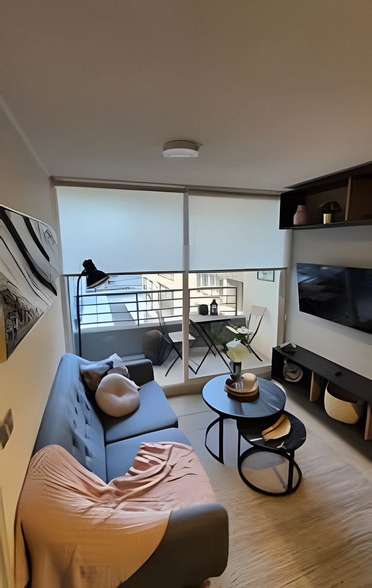 VR | Santiago Centro 2PAX lujo, metro, wifi, hermosamente de