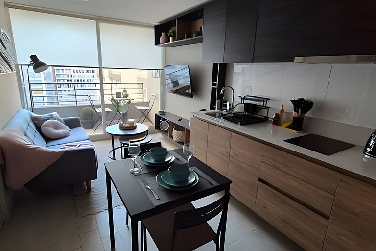 VR | Santiago Centro 2PAX lujo, metro, wifi, hermosamente de