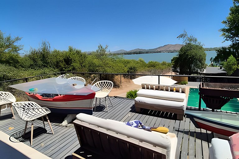 Rapel Casa Lujosa piscina privada, acceso Lago