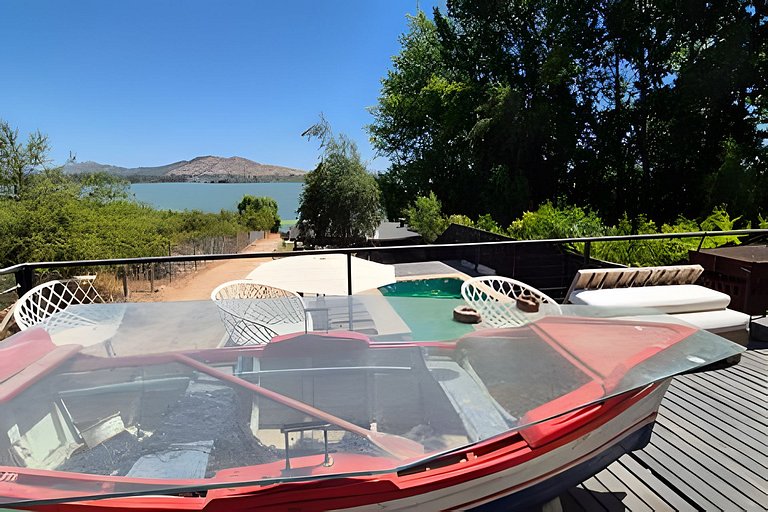 Rapel Casa Lujosa piscina privada, acceso Lago