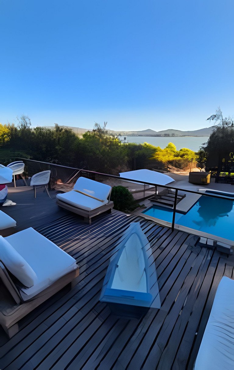 Rapel Casa Lujosa piscina privada, acceso Lago