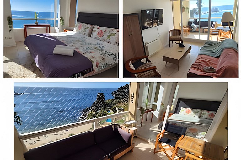 Algarrobo  Depto Vista Mar 3D2B, Pinares Canelillo