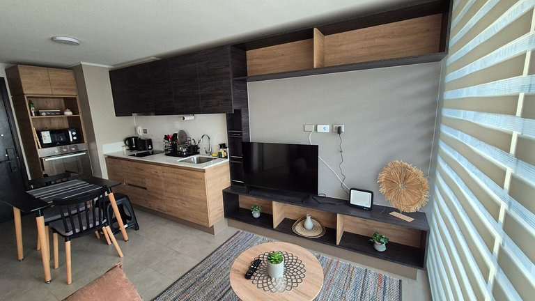 VR| Ñuñoa 2PAX|parking|metro|aire acondicionado