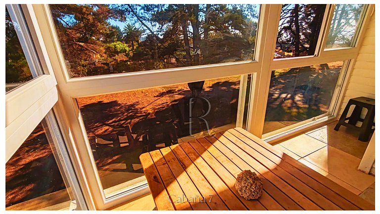 Algarrobo Canelo Cabaña vista Bosque opción tinaja