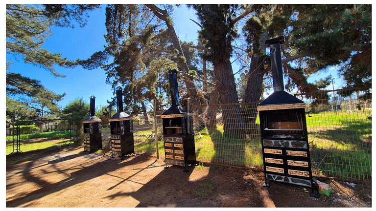 Algarrobo Cabaña vista bosque, opción tinaja playa el Canelo