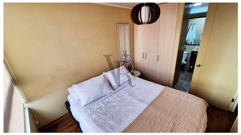 VR | Santiago Centro 2PAX parking, metro, hermoso