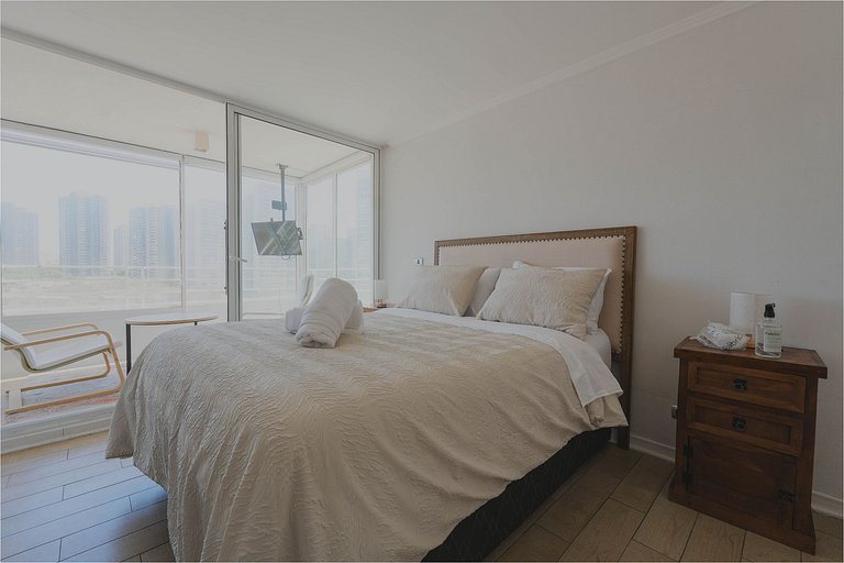 VR |4PAX|Piscina Temperada | Concón| parking free