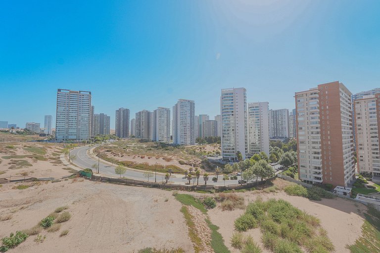 VR |4PAX|Piscina Temperada | Concón| parking free