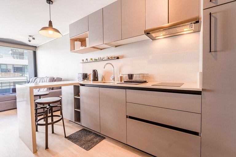 VR | 2PAX, 1D1B, GYM, balcón, Piscina Metro Toesca