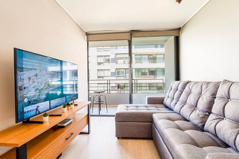 VR | 2PAX, 1D1B, GYM, balcón, Piscina Metro Toesca