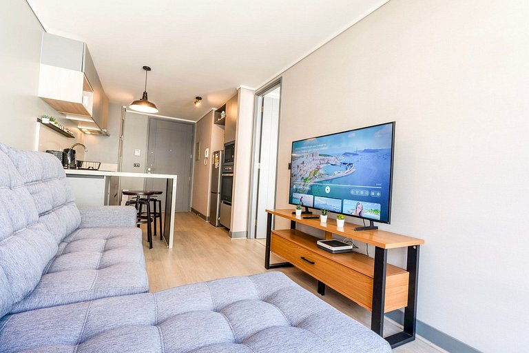 VR | 2PAX, 1D1B, GYM, balcón, Piscina Metro Toesca