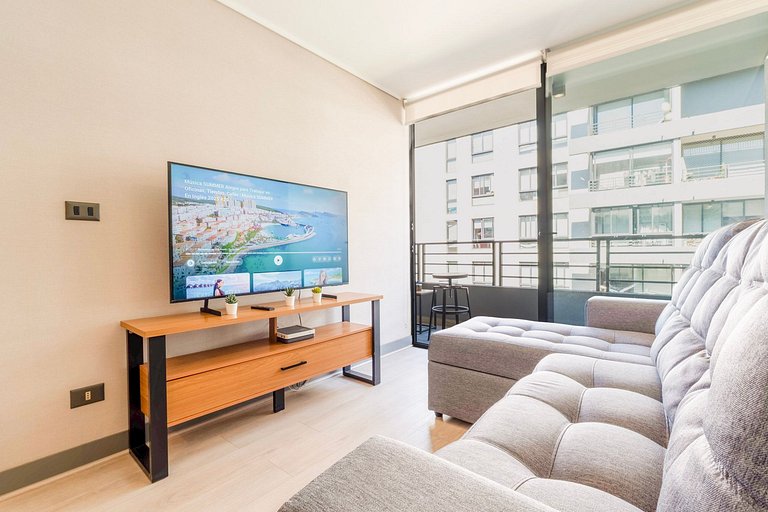 VR | 2PAX, 1D1B, GYM, balcón, Piscina Metro Toesca