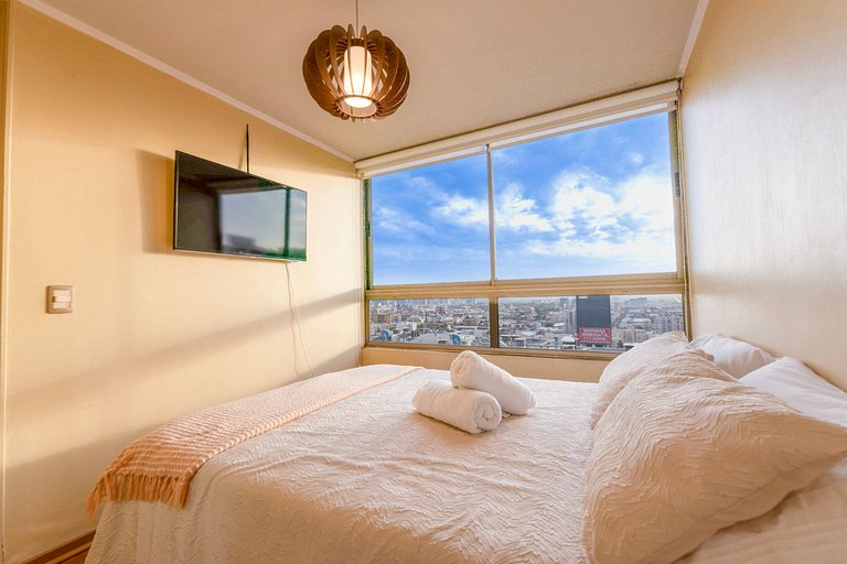 VR | Santiago Centro 2PAX parking, metro, hermoso