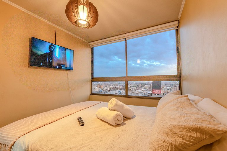 VR | Santiago Centro 2PAX parking, metro, hermoso
