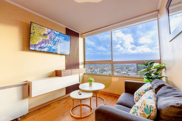 VR | Santiago Centro 2PAX parking, metro, hermoso