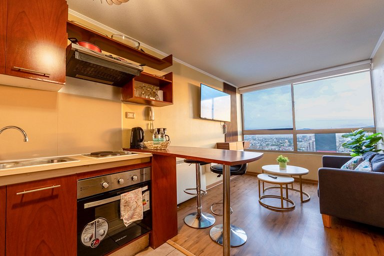 VR | Santiago Centro 2PAX parking, metro, hermoso