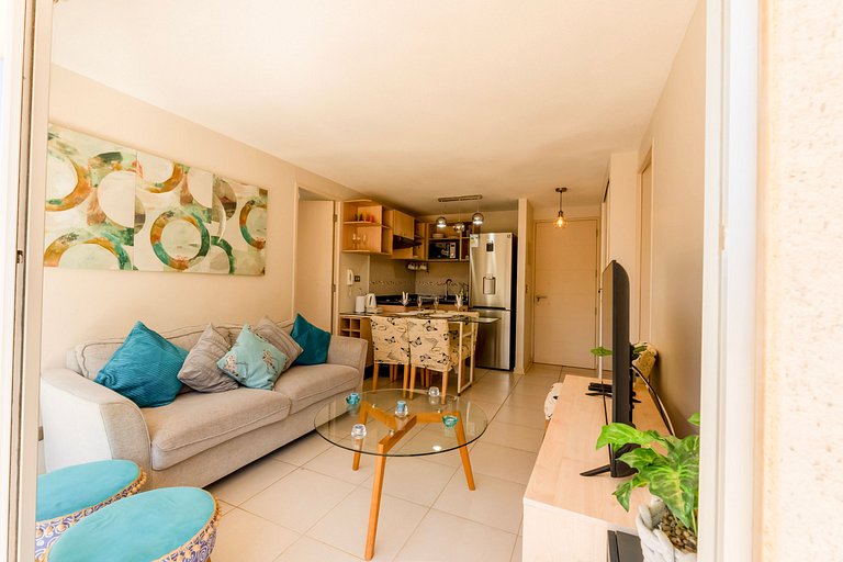 Playa Mirasol a 800 m · piscinas y estacionamiento
